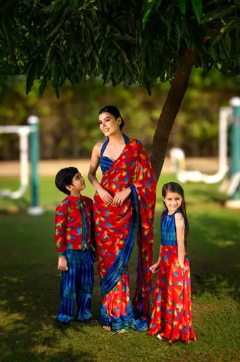 Flared sharara with top, dupatta