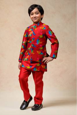 Indo western sherwani with kurta pyjama 1
