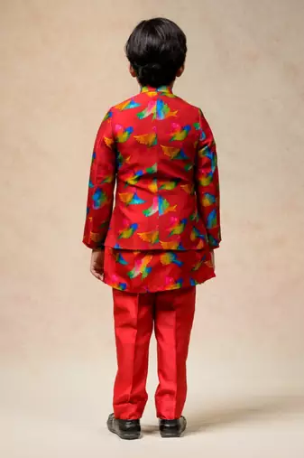 Indo western sherwani with kurta pyjama