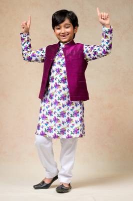 Pure silk bandi kurta set 1