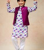 Pure silk bandi kurta set