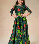 Hand embroidered flared lehenga