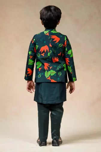 Indo western sherwani with kurta pyjama