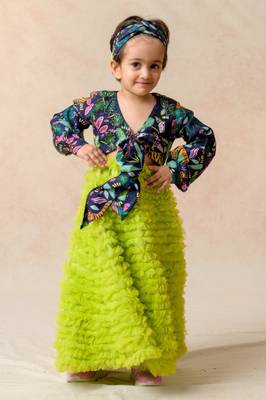 Hand embroidered gown 1