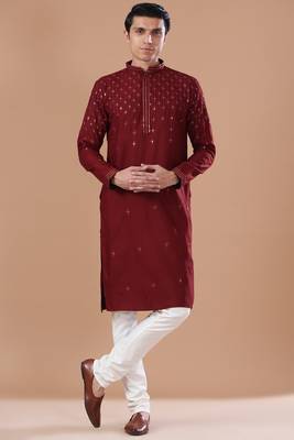 Arruga stylish sequins embroidery kurta pyjama 1