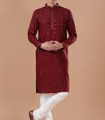 Arruga stylish sequins embroidery kurta pyjama