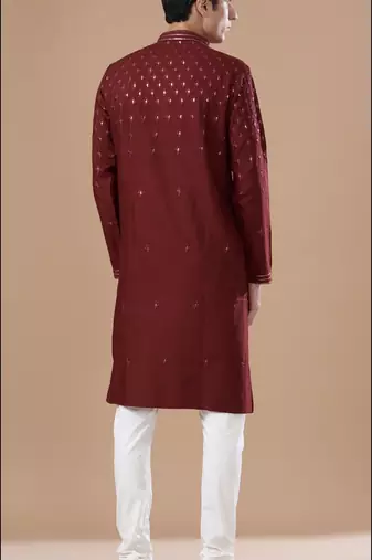 Arruga stylish sequins embroidery kurta pyjama