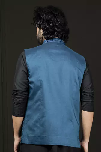 Silk Blend Nehru Jacket