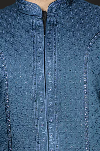 Silk Blend Nehru Jacket