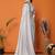 Women's latest design grey colour polyester saree with digital print blouse piece