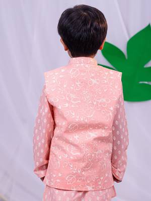  Peach Nehru Jacket 3