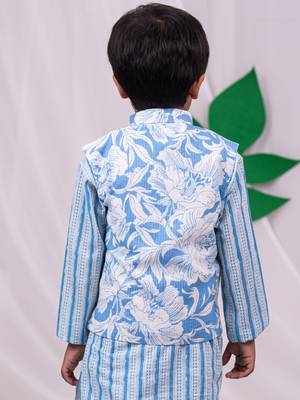  Blue Nehru Jacket 3