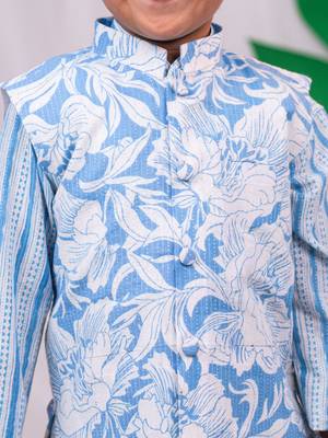  Blue Nehru Jacket 4
