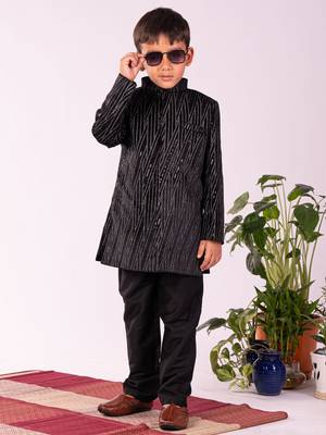 black sherwani set 1