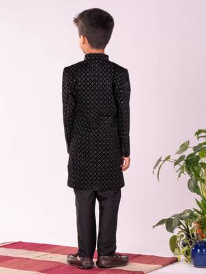  Black Sherwani Set 3
