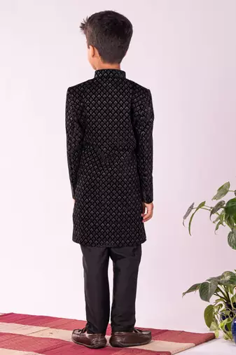 Black Sherwani Set