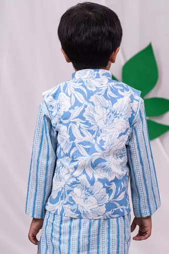  Blue Nehru Jacket