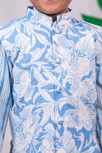  Blue Nehru Jacket