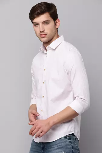 men's long sleeves geometric rose shirt
