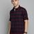 Showoff men's short sleeves tartan checks navy blue shirt