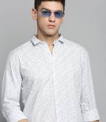 men's long sleeves conversational white shirt