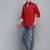 Showoff men's long sleeves solid red shirt