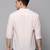 Showoff men's long sleeves solid pink shirt