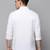 Showoff men's long sleeves solid white shirt