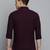 Showoff men's long sleeves solid violet shirt