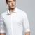 Showoff men's long sleeves solid white shirt