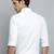 Showoff men's long sleeves solid white shirt