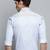 Showoff men's long sleeves vertical stripes white shirt