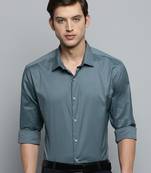 Showoff men's long sleeves solid grey shirt