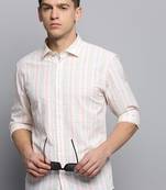 men's long sleeves checked white shirt