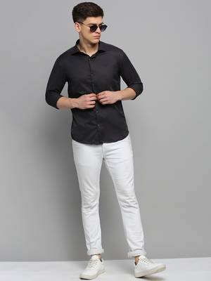 Showoff men's long sleeves solid grey shirt 5