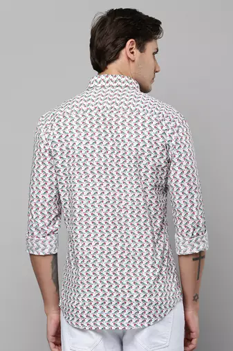 men's long sleeves conversational white shirt