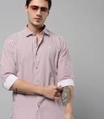 men's long sleeves geometric white shirt