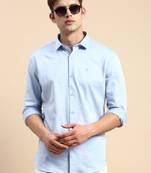 men's long sleeves shepherd checks blue shirt