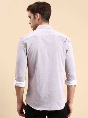 men's long sleeves vertical stripes mauve shirt 4