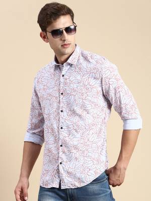 men's long sleeves abstract grey shirt 1