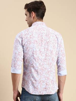men's long sleeves abstract grey shirt 4