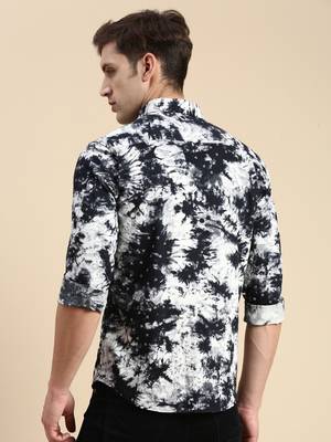 Showoff men's long sleeves faded black shirt 4