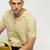 Showoff men's short sleeves solid cream shirt