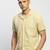 Showoff men's short sleeves solid cream shirt