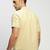 Showoff men's short sleeves solid cream shirt