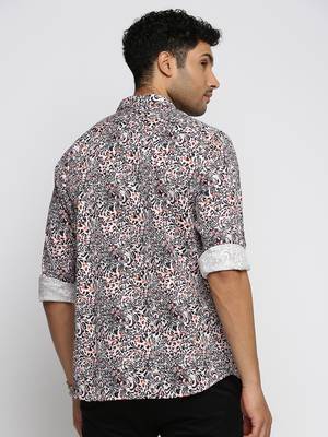men's long sleeves animal black shirt 4