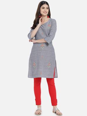 South cotton kurti  with heavy embroidery work 1