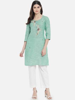South cotton kurti  with heavy embroidery work 1