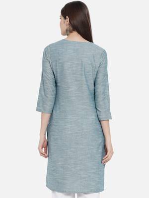 South cotton kurti  with heavy embroidery work 2