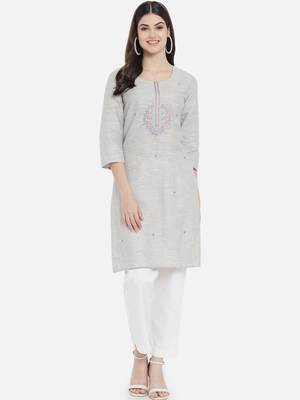 South cotton kurti  with heavy embroidery work 1